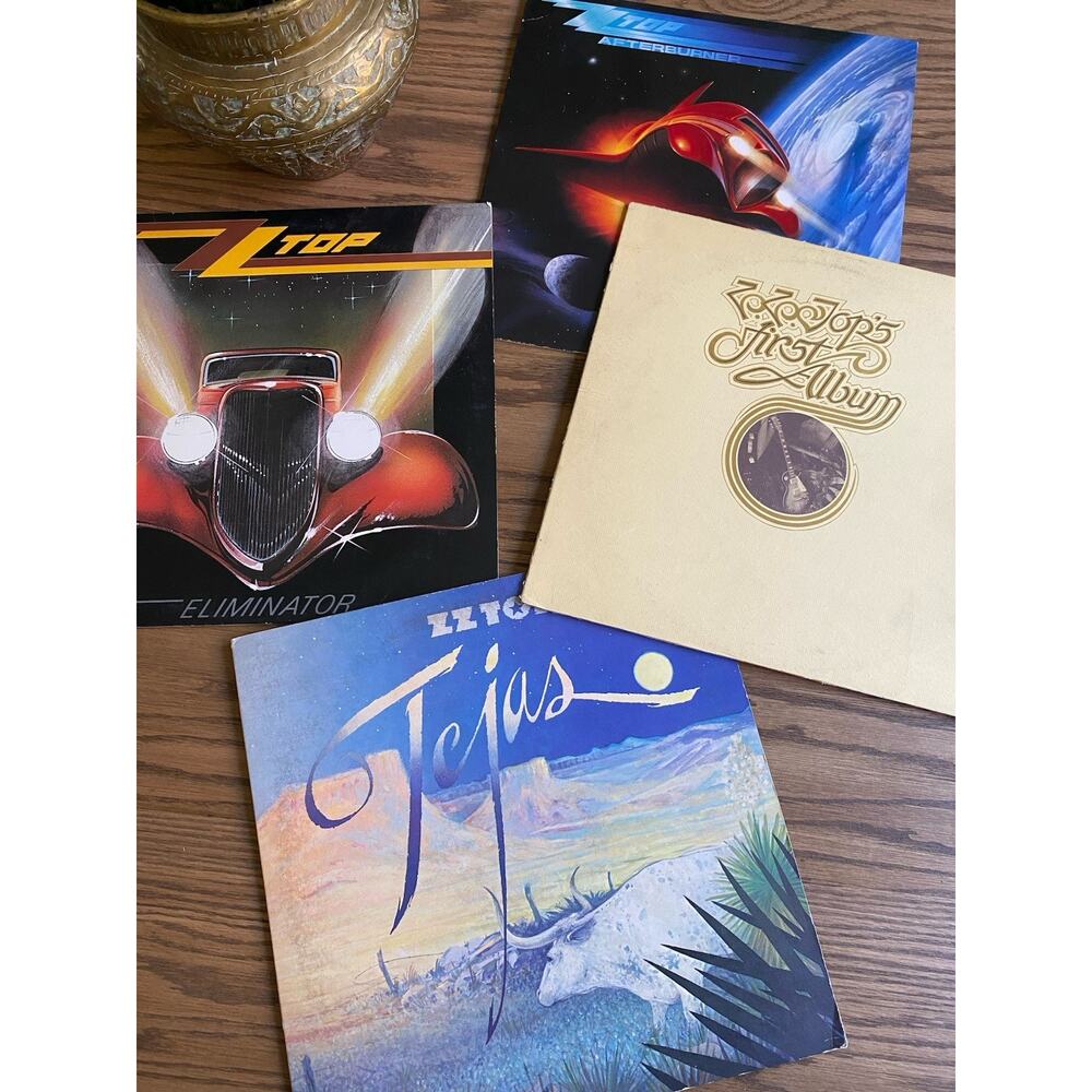 ZZ Top Record Lot Of 4 London Records Vinyl Album ZZ Top Albums